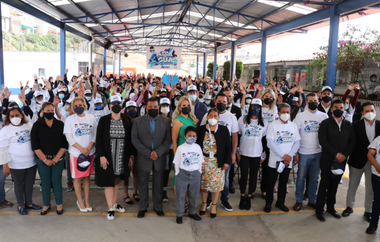 COMIENZA LA INSTALACIÓN DE SISTEMAS CAPTADORES DE AGUA DE LLUVIA EN ESCUELAS DE HUIXQUILUCAN