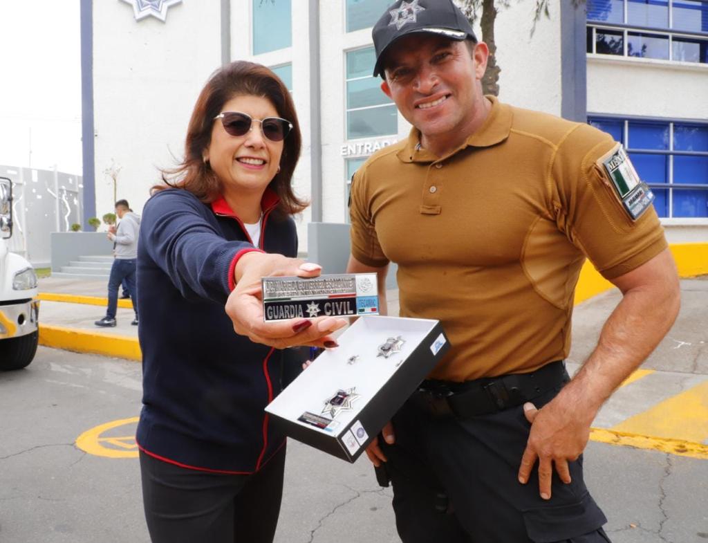 Reconoce Mariela Gutiérrez a la Guardia Civil de Tecámac por hechos del martes en la México- Pachuca