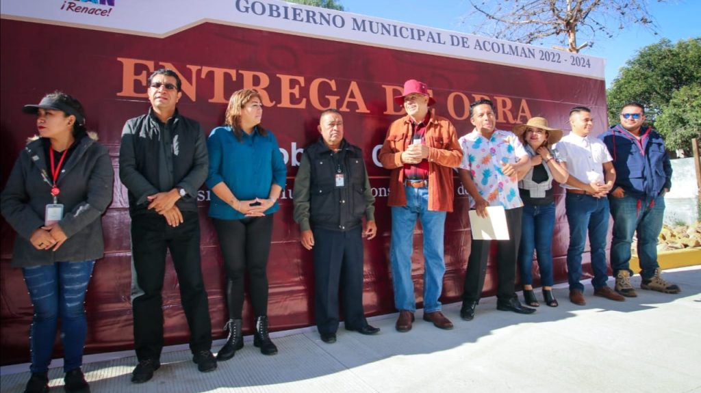 Acolman entrega obras completas, funcionales y de buena calidad: Rigoberto Cortés Melgoza