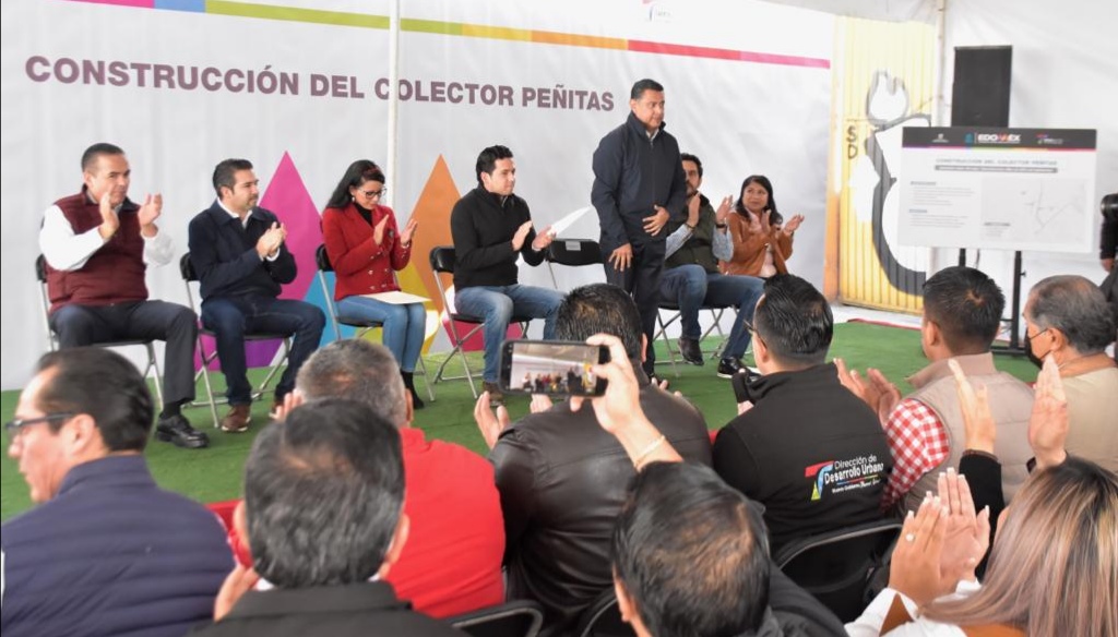 CON INVERSIÓN DE 40 MILLONES DE PESOS, INICIA CONSTRUCCIÓN DE COLECTOR PEÑITAS EN TLALNEPANTLA