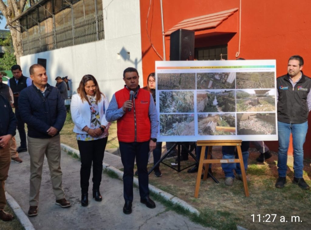TONY RODRÍGUEZ ARRANCA SEGUNDO AÑO DE LIMPIEZA DE RÍOS Y CAUCES FEDERALES JUNTO A CONAGUA Y CAEM