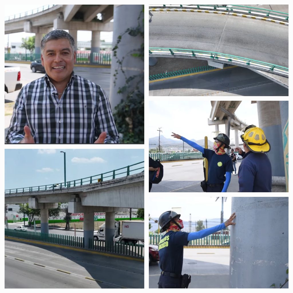 DAVID SÁNCHEZ ISIDORO DESMIENTE RUMOR DE RIEZGO EN EL PUENTE VIAL OACALCO-TULTEPEC