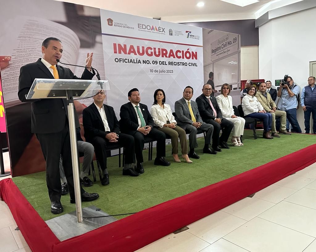  TLALNEPANTLA INAUGURA LA OFICIALÍA NÚMERO 9 DEL REGISTRO CIVIL
