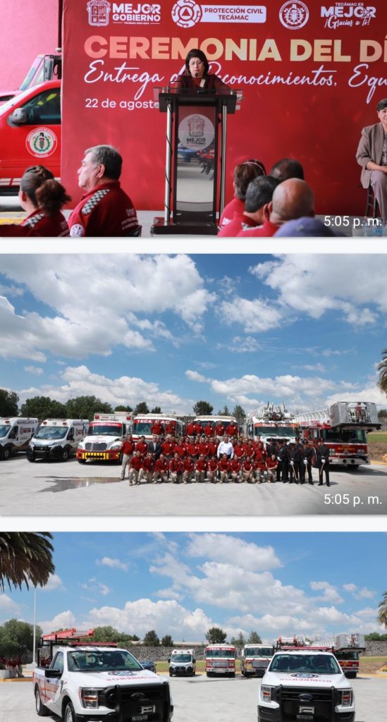 FESTEJAN EN TECAMAC DÍA DEL BOMBERO
