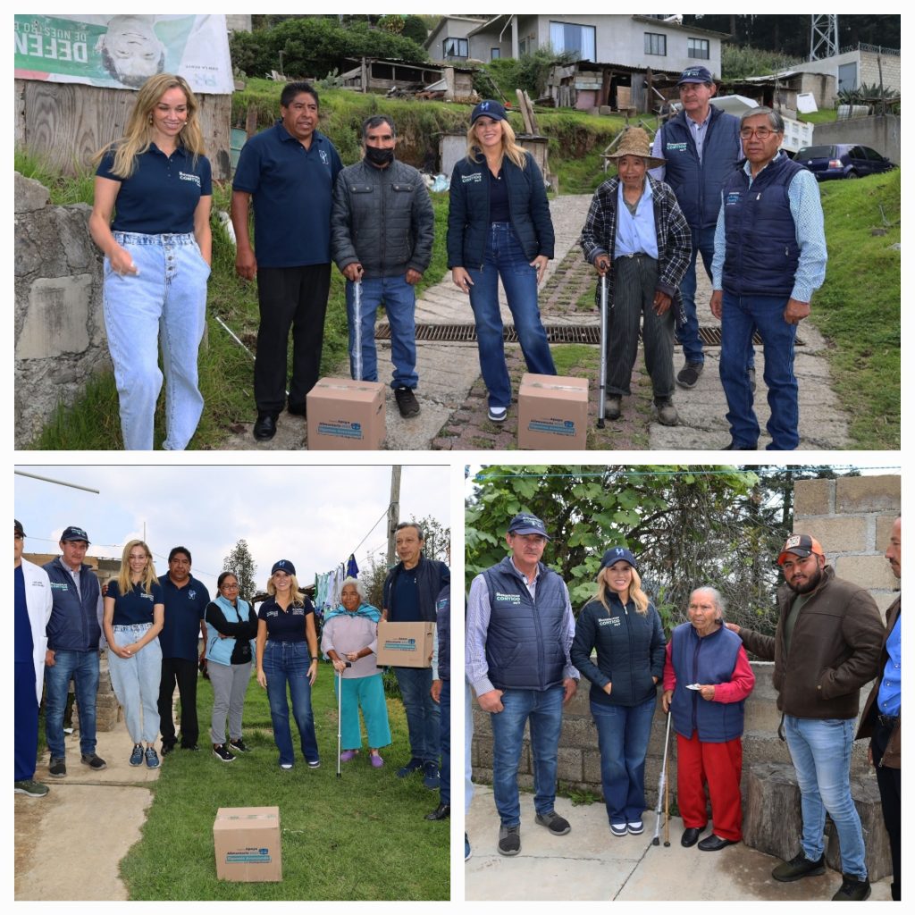 ENTREGA HUIXQUILUCAN APOYOS ALIMENTARIOS Y DE VIVIENDA EN TRES COMUNIDADES DE LA ZONA TRADICIONAL