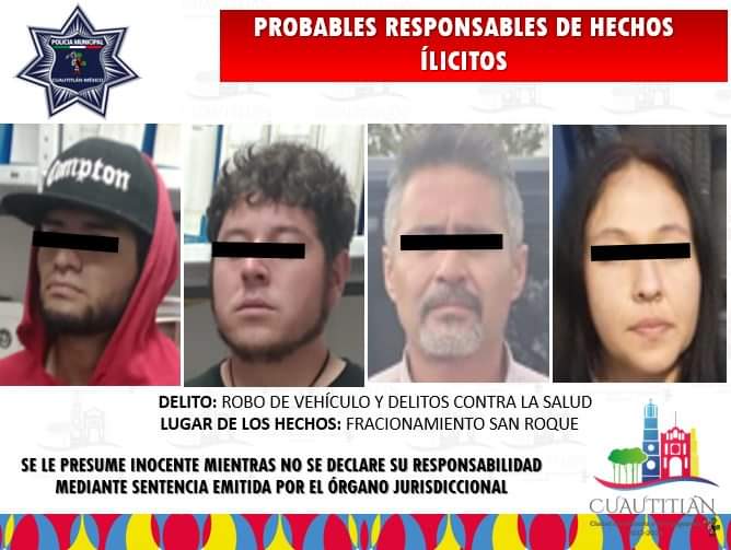 BANDA DE ROBA COCHES ES DETENIDA EN CUAUTITLÁN MÉXICO