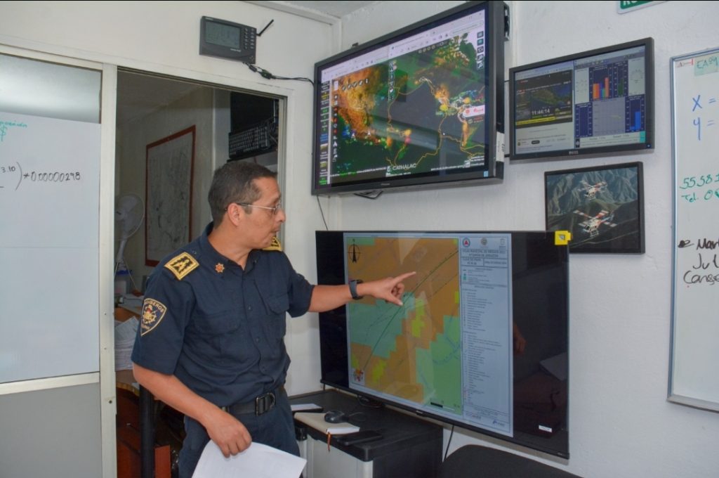 TRABAJO COORDINADO,  FORTALECE LA CENTRAL METEOROLÓGICA DE PROTECCIÓN CIVIL, BOMBEROS Y MEDIO AMBIENTE