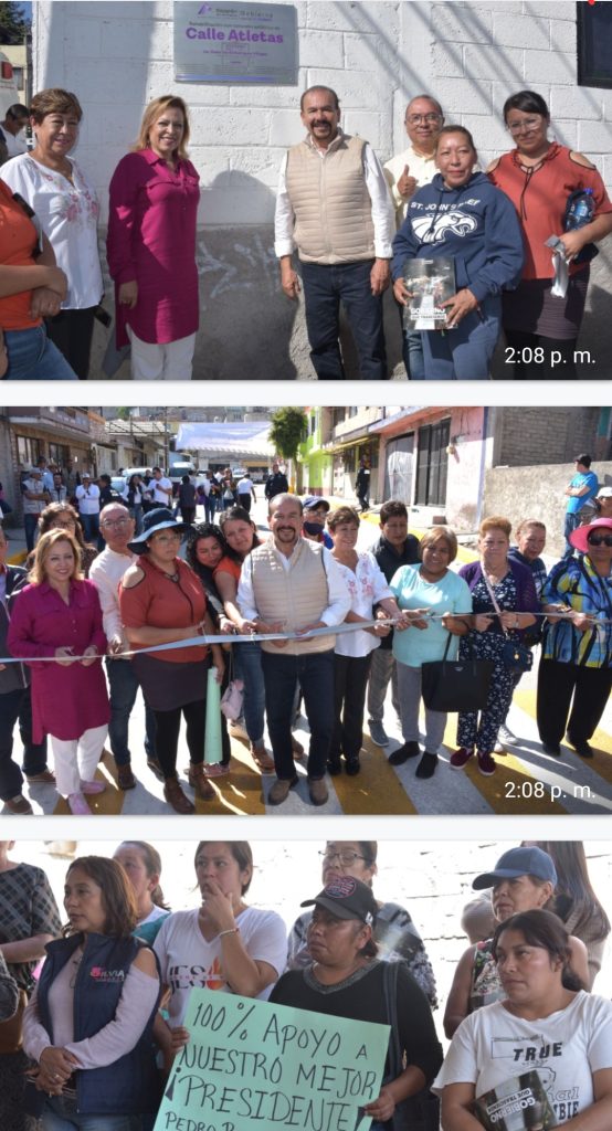 ENTREGA PEDRO RODRÍGUEZ REPAVIMENTACIÓN DE CALLE ATLETAS, EN LA COLONIA LAS PEÑITAS