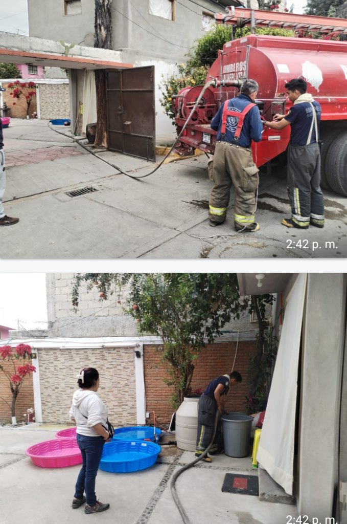 CAMPAÑA EMERGENTE DE REPARTO DE AGUA POTABLE EN COLONIAS DE TLALNEPANTLA