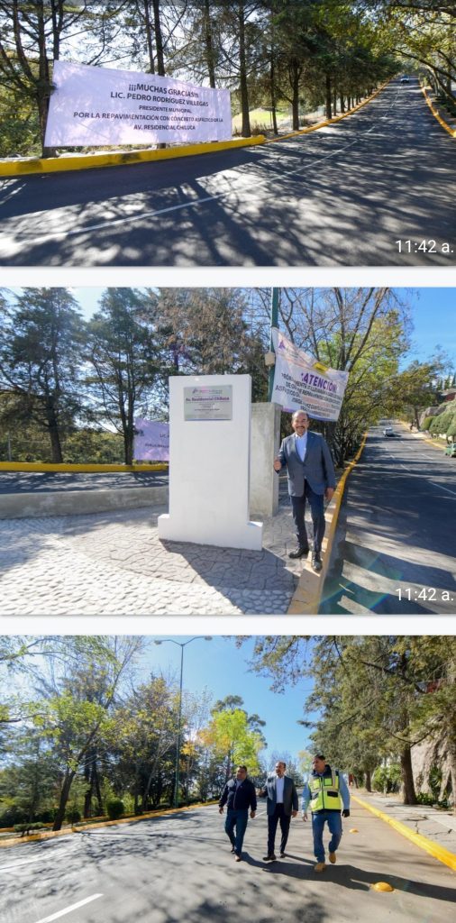 ENTREGA PEDRO RODRÍGUEZ REPAVIMENTACIÓN CON CONCRETO ASFÁLTICO DE LA AVENIDA RESIDENCIAL CHILUCA