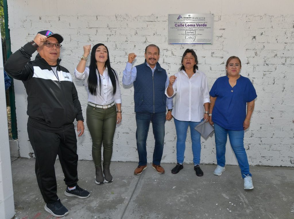 ENTREGA PEDRO RODRÍGUEZ REHABILITACIÓN DE CALLE LOMA VERDE, EN LA COLONIA SAN JUAN IXTACALA PLANO NORTE