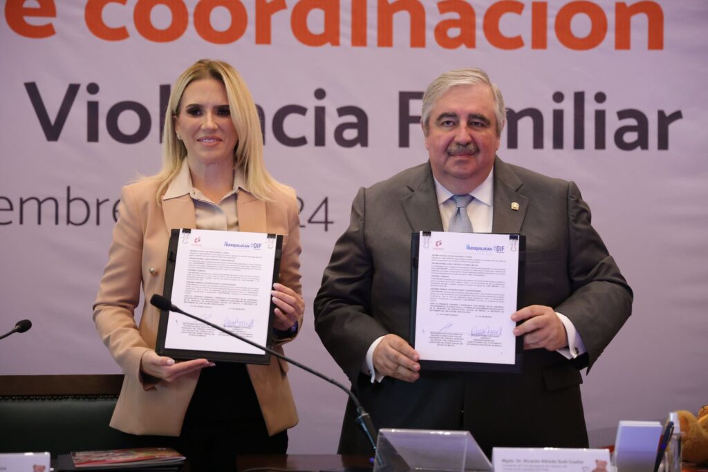 FIRMA HUIXQUILUCAN CONVENIO DE COLABORACIÓN CON PJEDOMEX PARA ERRADICAR LA VIOLENCIA FAMILIAR