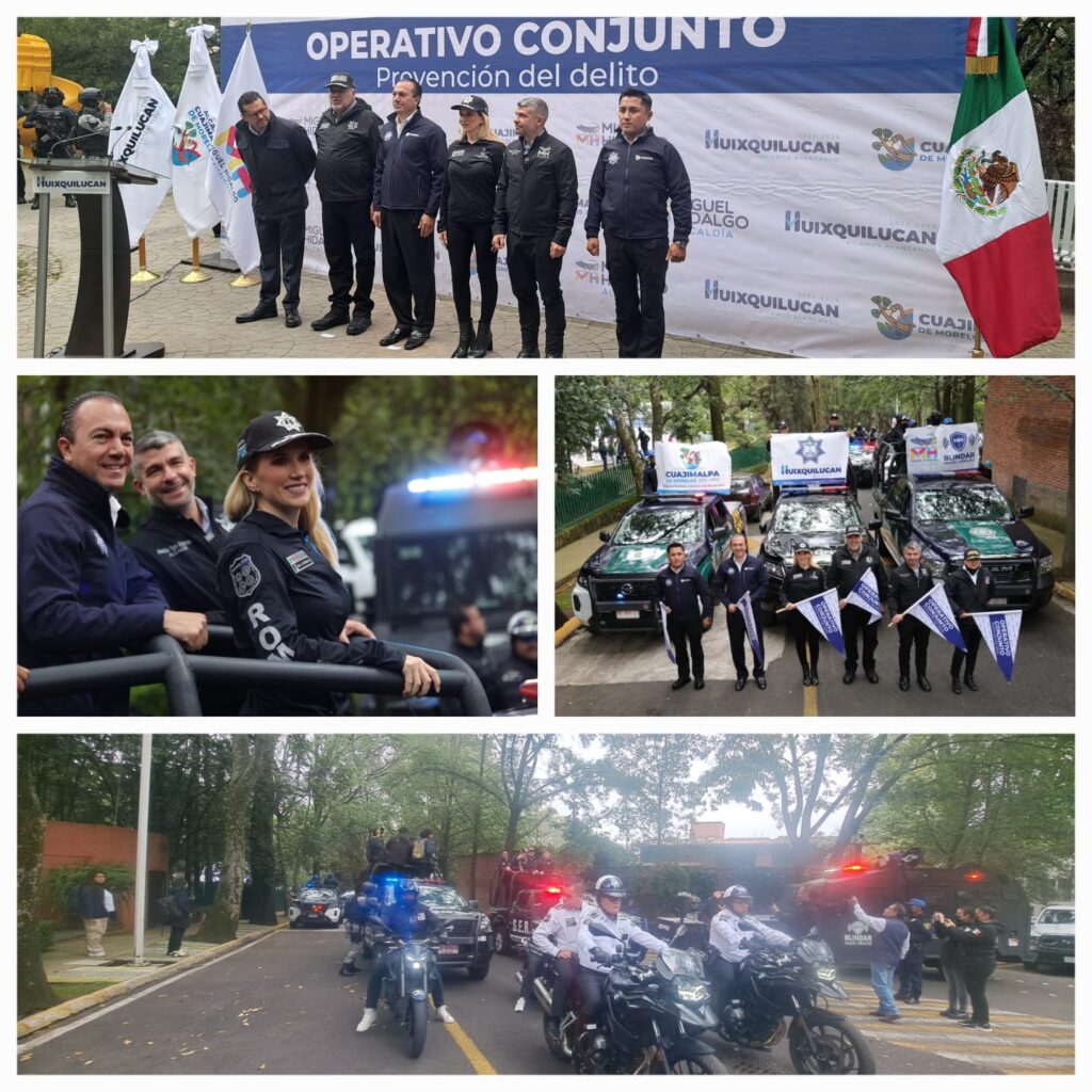 HUIXQUILUCAN, MIGUEL HIDALGO Y CUAJIMALPA PONEN EN MARCHA OPERATIVO CONJUNTO DE PREVENCIÓN DEL DELITO