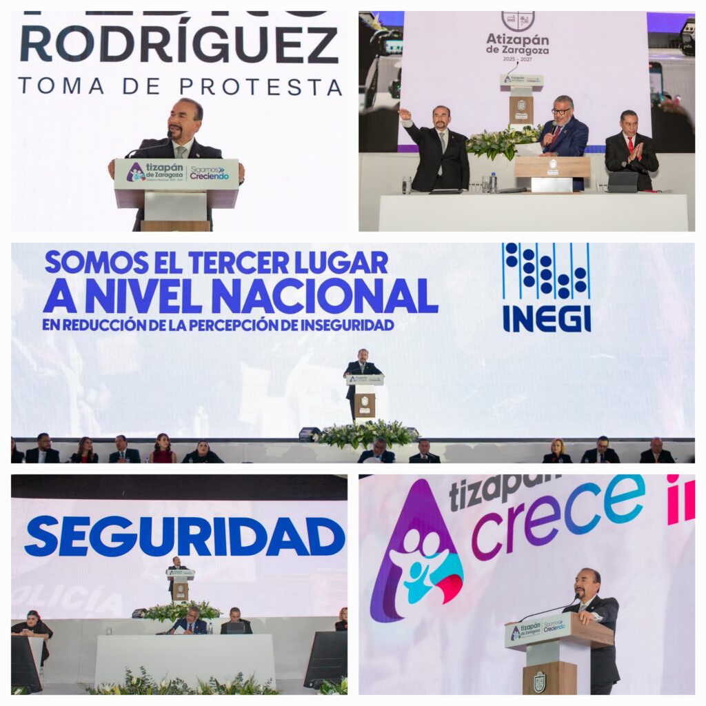 PEDRO RODRÍGUEZ HACE HISTORIA; TOMA PROTESTA POR TERCERA VEZ COMO PRESIDENTE MUNICIPAL DE ATIZAPÁN DE ZARAGOZA Y ES EL PRIMER ALCALDE REELECTO EN EL MUNICIPIO