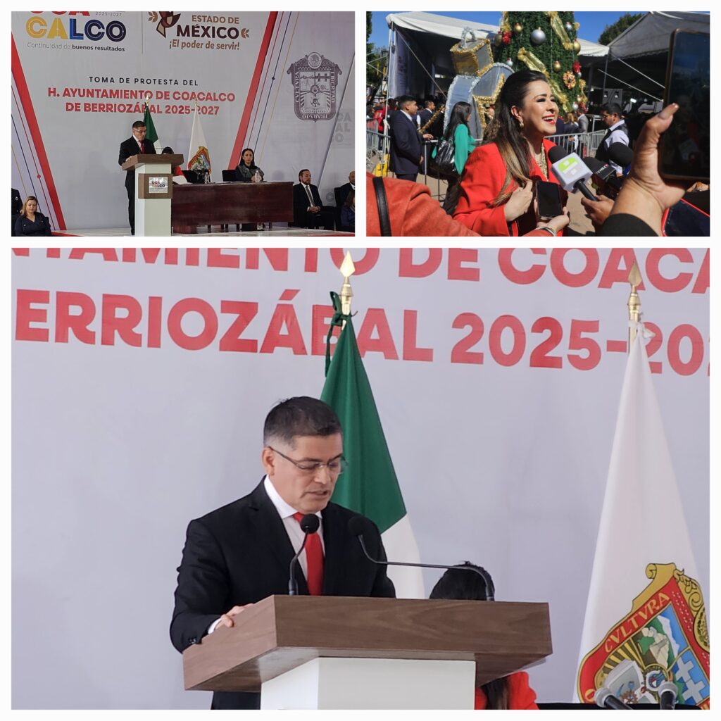 DAVID SÁNCHEZ ISIDORO TOMA PROTESTA COMO PRESIDENTE MUNICIPAL DE COACALCO PARA EL PERIODO 2025-2027