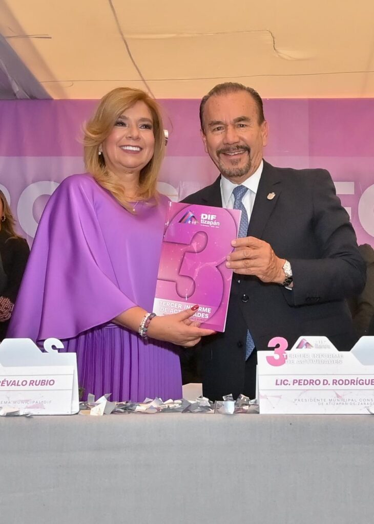 TERCER INFORME AL FRENTE DEL DIF ATIZAPÁN DE ZARAGOZA DE PATRICIA ARÉVALO RUBIO