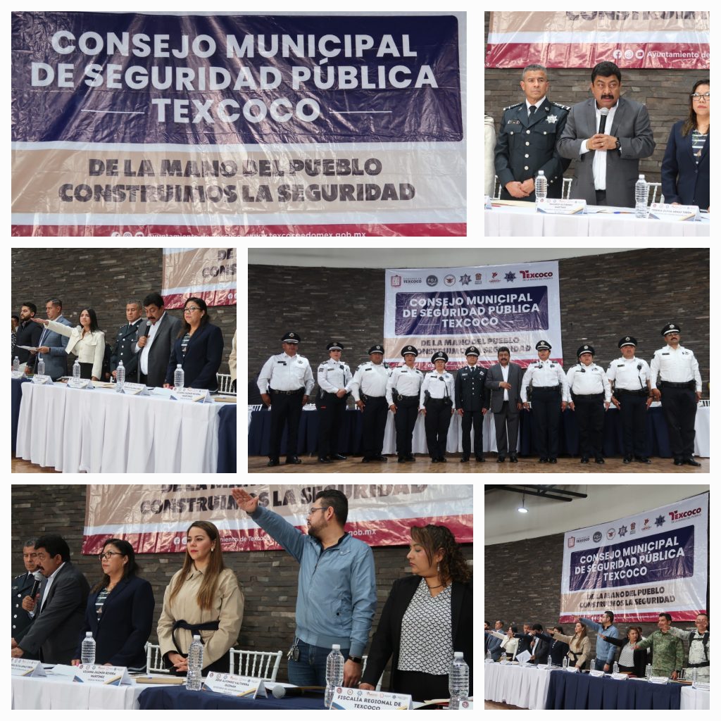 SE INSTALÓ EL CONSEJO MUNICIPAL DE SEGURIDAD PÚBLICA EN TEXCOCO