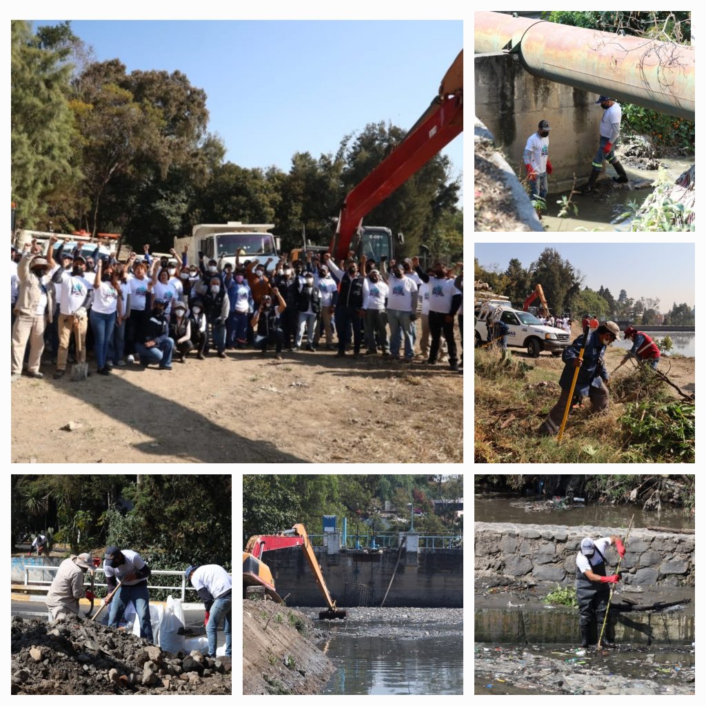 REALIZA HUIXQUILUCAN PRIMERA MEGA JORNADA DE LIMPIEZA EN LA PRESA “EL CAPULÍN”