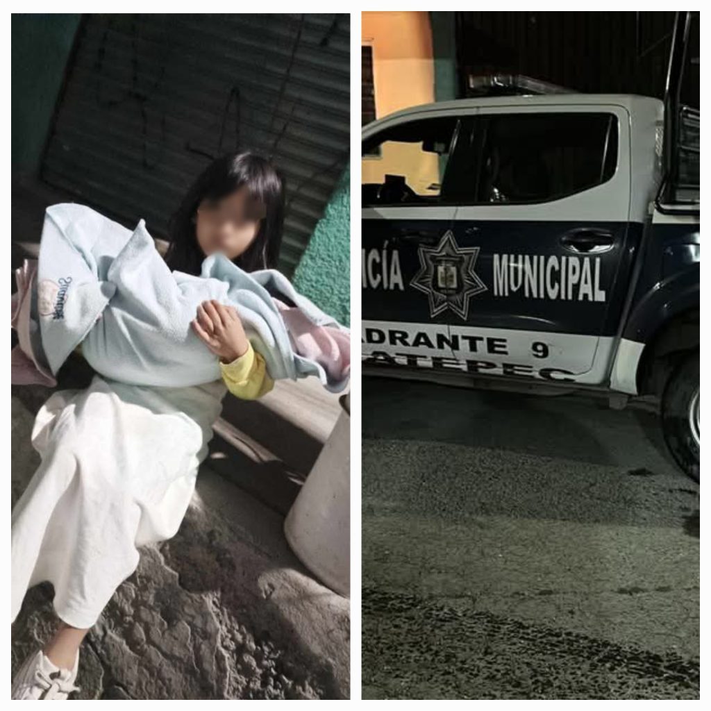 POLICÍA DE ECATEPEC RESGUARDA A MENORES QUE DEAMBULABAN EN VÍA PÚBLCA