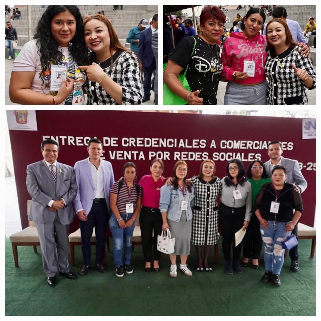 YOSELIN MENDOZA ENTREGO CREDENCIALES A COMERCIANTES DE NICÓLAS ROMERO